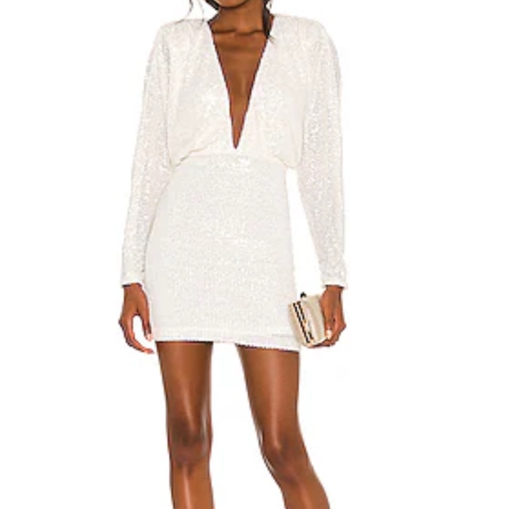 REVOLVE White Long Sleeve Dress